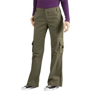 Dickies Cargo Pants Olive Army Green Y2K Utility Women’s 8